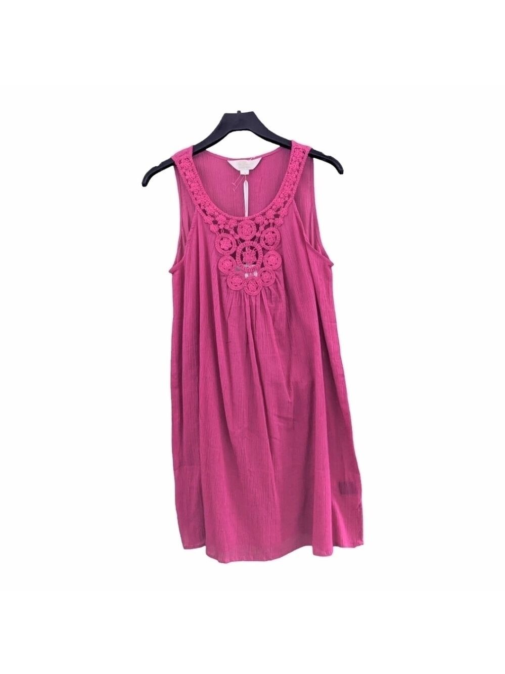 NEW PIA Rossini Hot Pink Cotton Beach Dress Size Small